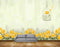 Avikalp MWZ1744 Orange Yellow Flowers Cage Bird HD Wallpaper