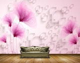 Avikalp MWZ1866 Pink Flowers 3D HD Wallpaper