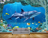 Avikalp MWZ2145 Sea Fishes Whales Stones Dolphins Underwater Water Ocean HD Wallpaper