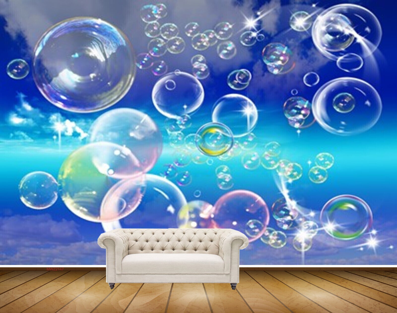 Avikalp MWZ2147 Sea Water Bubbles HD Wallpaper