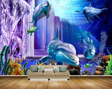 Avikalp MWZ2152 Sea Fishes Whales Plants Dolphins Turtle Water Underwater Ocean HD Wallpaper