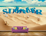 Avikalp MWZ2255 Sand Starfish Bottle Summer Sign HD Wallpaper