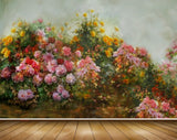 Avikalp MWZ2354 Pink Orange White Flowers Plants Painting HD Wallpaper