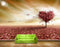 Avikalp MWZ2415 Sun Red Leaves Heart Trees Fantasy HD Wallpaper