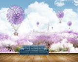 Avikalp MWZ2553 Clouds Purple Flowers Air Ballon Tower HD Wallpaper