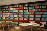 Avikalp MWZ2998 Library Books Shelves HD Wallpaper for Cafe Restaurant