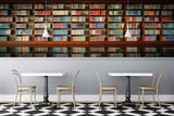 Avikalp MWZ2998 Library Books Shelves HD Wallpaper for Cafe Restaurant