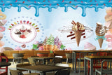 Avikalp MWZ3029 Ice Creams Cones Candies HD Wallpaper for Cafe Restaurant