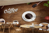 Avikalp MWZ3063 Coffeehouse Folks Beans HD Wallpaper for Cafe Restaurant