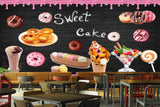 Avikalp MWZ3066 Sweets Caks Lollipops drinks Candies HD Wallpaper for Cafe Restaurant