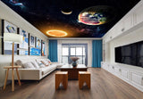 Avikalp MWZ3219 Sun Moon Earth Stars HD Wallpaper for Ceiling