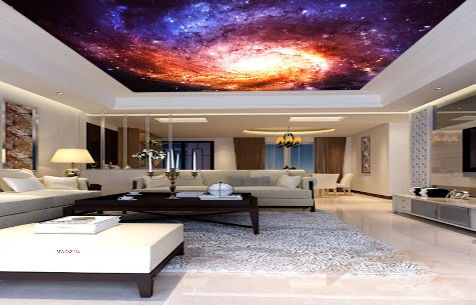 Avikalp MWZ3221 Galaxy Sun Stars HD Wallpaper for Ceiling