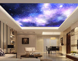 Avikalp MWZ3232 Blue Black Space Stars HD Wallpaper for Ceiling