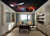 Avikalp MWZ3237 Earth Solar System Galaxy Sun Moon HD Wallpaper for Ceiling