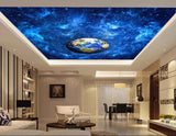 Avikalp MWZ3238 Global Earth Solar System HD Wallpaper for Ceiling