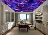 Avikalp MWZ3240 Purple Blue Galaxy Space HD Wallpaper for Ceiling