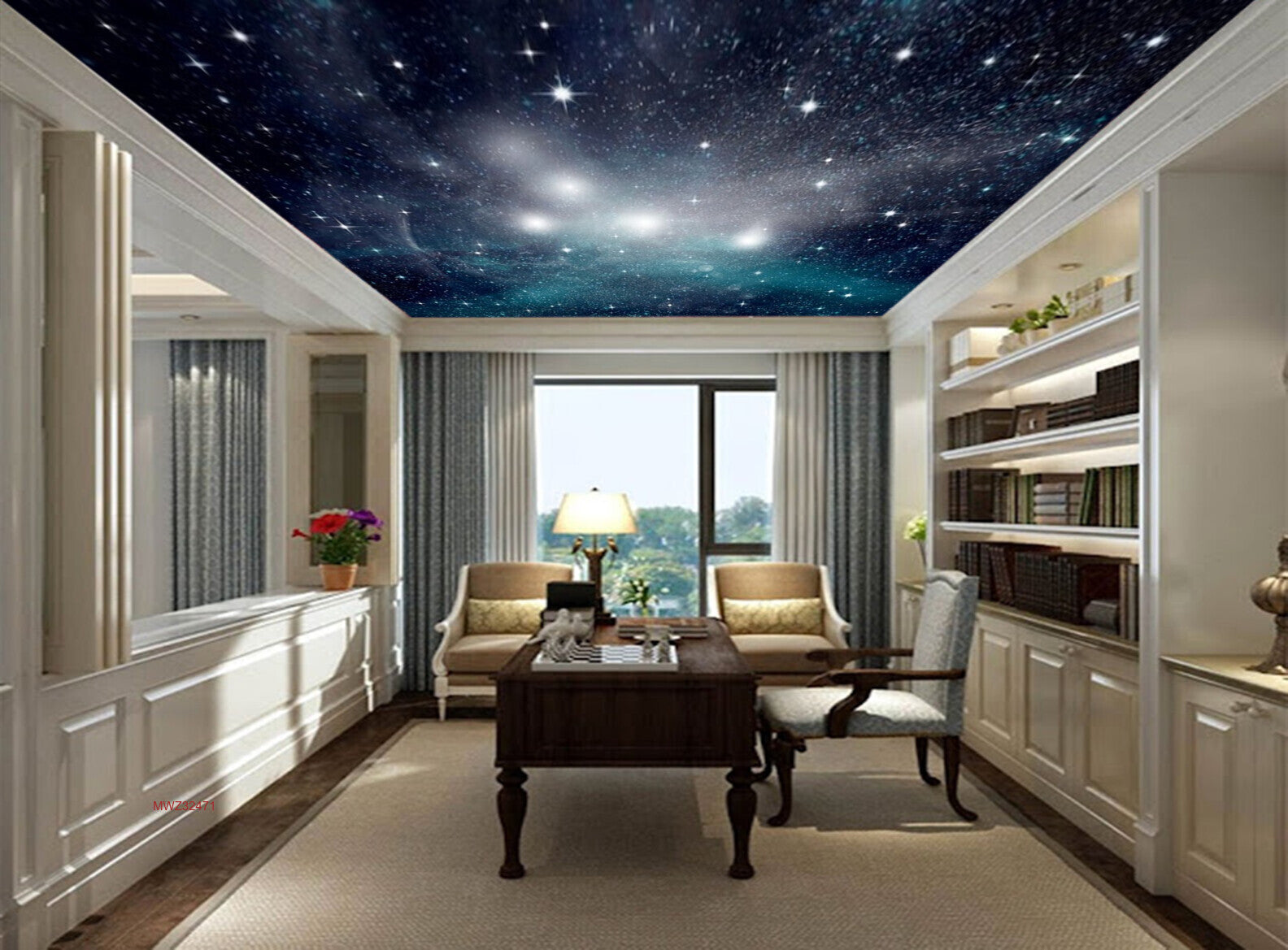 Avikalp MWZ3247 Galaxy Space Stars HD Wallpaper for Ceiling