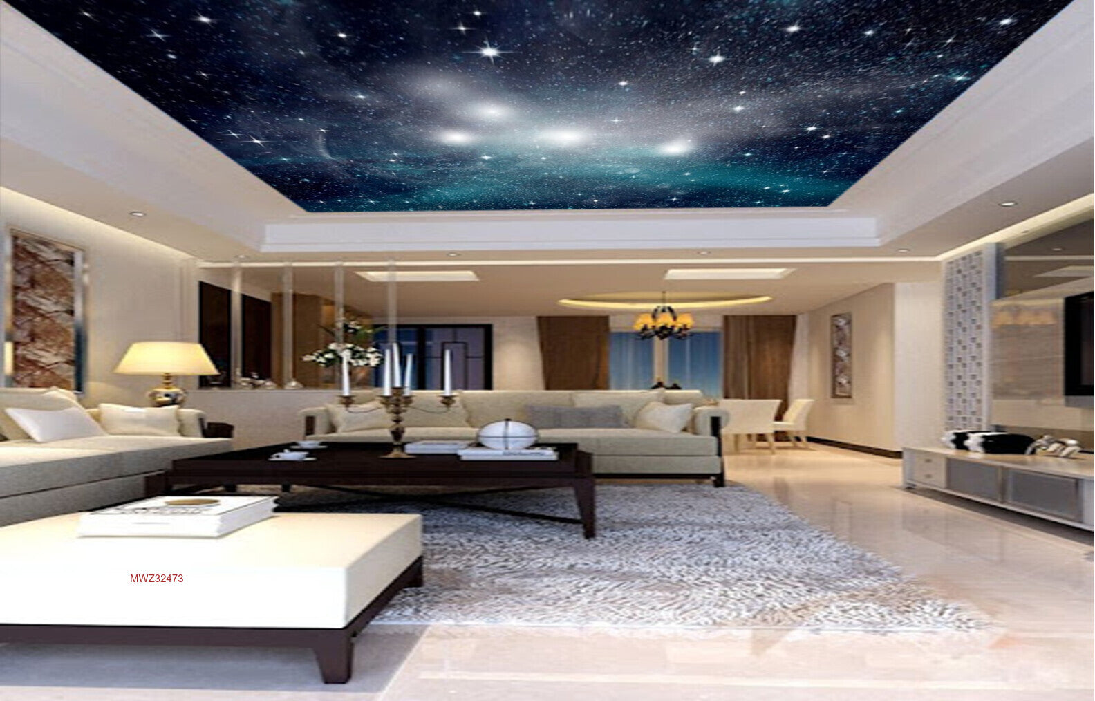 Avikalp MWZ3247 Galaxy Space Stars HD Wallpaper for Ceiling