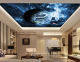 Avikalp MWZ3248 Global Planet Earth Stars HD Wallpaper for Ceiling