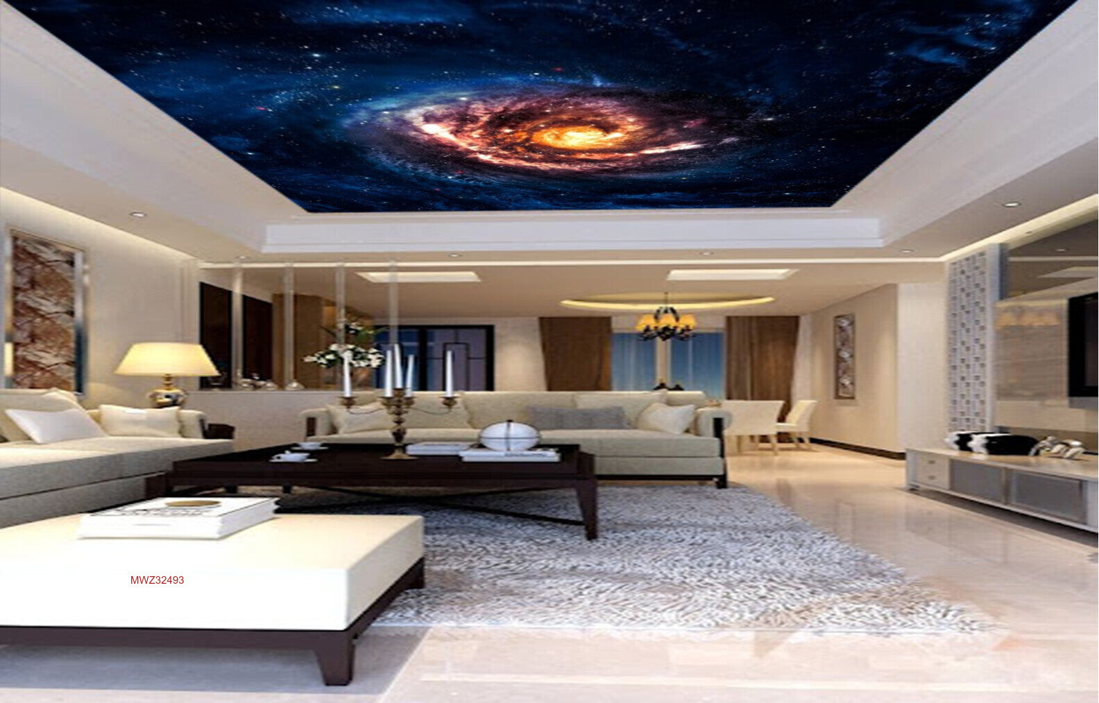 Avikalp MWZ3249 Galaxy Sun Stars HD Wallpaper for Ceiling