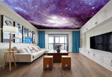 Avikalp MWZ3262 Purple Black Space Stars Moon HD Wallpaper for Ceiling