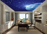 Avikalp MWZ3263 Earth Moon Space Stars HD Wallpaper for Ceiling