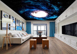 Avikalp MWZ3266 Blue Space Sun HD Wallpaper for Ceiling