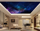 Avikalp MWZ3290 Blue Pink Stars Space HD Wallpaper for Ceiling