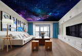 Avikalp MWZ3290 Blue Pink Stars Space HD Wallpaper for Ceiling