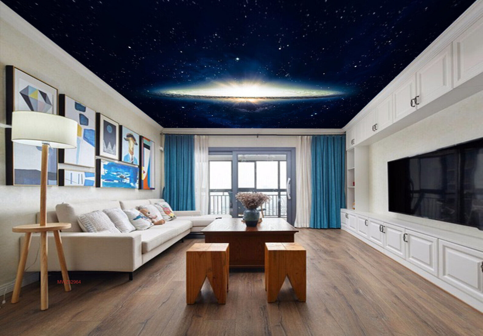 Avikalp MWZ3296 Sun Galaxy Stars HD Wallpaper for Ceiling