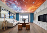 Avikalp MWZ3301 Orange Blue Space Stars HD Wallpaper for Ceiling