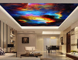 Avikalp MWZ3305 Rainbow Coloured Sky Stars HD Wallpaper for Ceiling