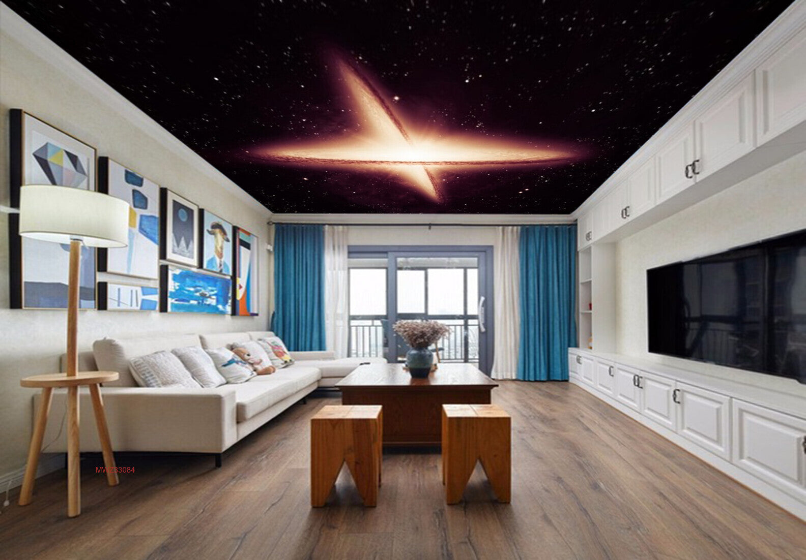 Avikalp MWZ3308 Moon Eclipse Stars Space HD Wallpaper for Ceiling