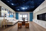 Avikalp MWZ3348 Blue Black Space Stars HD Wallpaper for Ceiling