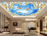 Avikalp MWZ3351 Clouds Babies Books Architecture HD Wallpaper for Ceiling