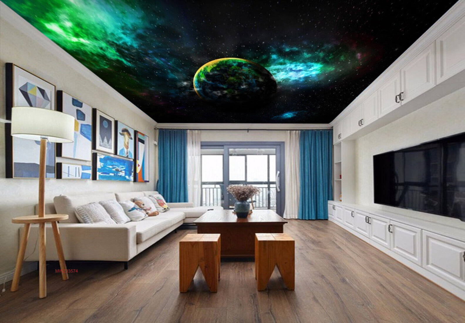 Avikalp MWZ3357 Globals Solar System Stars HD Wallpaper for Ceiling