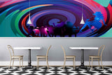 Avikalp MWZ3472 Colorful Vibes Singers HD Wallpaper for Disco Club Karaoke