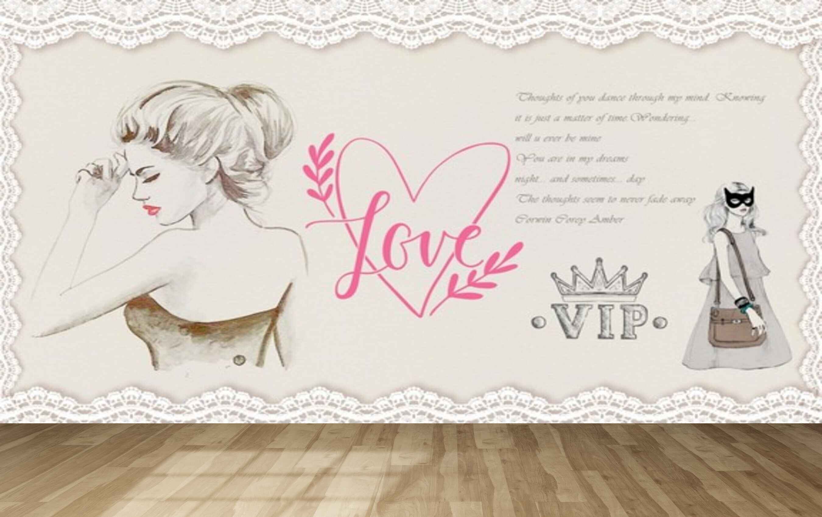 Avikalp MWZ3575 Girls Love Vip Fashion Clothes HD Wallpaper for Fashion Boutique