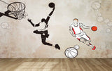 Avikalp MWZ3587 Basket Ball Foot Ball Players HD Wallpaper for Gym Fitness