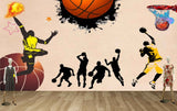 Avikalp MWZ3608 Basket Balls Players Young Boys HD Wallpaper for Gym Fitness