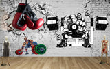 Avikalp MWZ3613 Fit Man Weight Lifting Boxing Gym Equipments HD Wallpaper for Gym Fitness