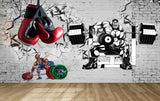 Avikalp MWZ3613 Fit Man Weight Lifting Boxing Gym Equipments HD Wallpaper for Gym Fitness